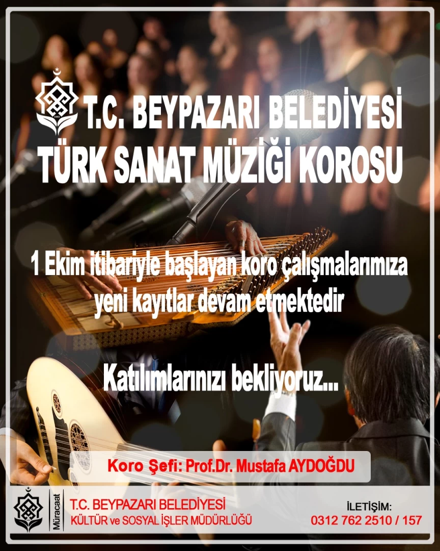 Beypazarı Belediyesi Türk Sanat Müziği Korosu Çalışmalarına Devam Ediyor